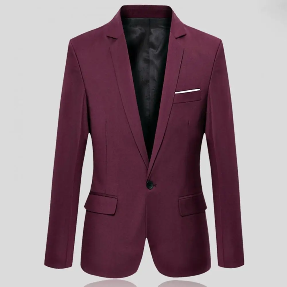 Business Blazer Soft Texture Suit Coat Outwear Warm Fashion Single Button Men Formal Blazer
Business Blazer Soft Texture Suit Coat Outwear Warm Fashion Single Button Men Formal Blazer