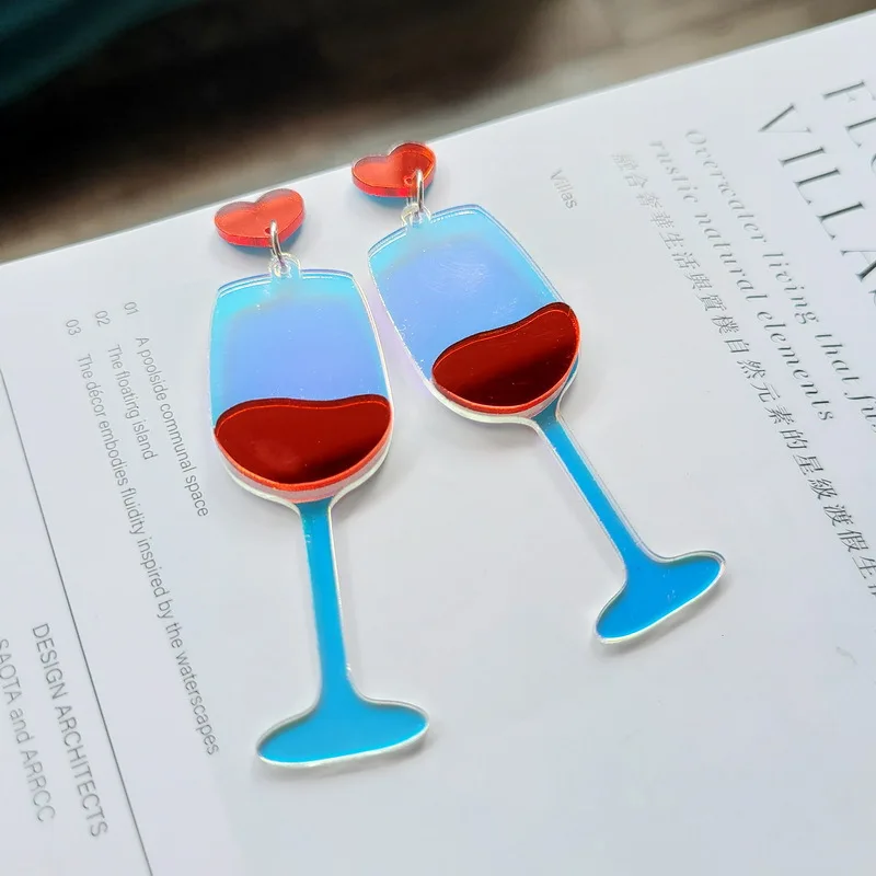 Fashion Earrings for Women 2021 New Trendy Acrylic Colorful Clear Wine Glass Dangle Earrings Funny Weird Vintage Women Jewelry
Fashion Earrings for Women 2021 New Trendy Acrylic Colorful Clear Wine Glass Dangle Earrings Funny Weird Vintage Women Jewelry