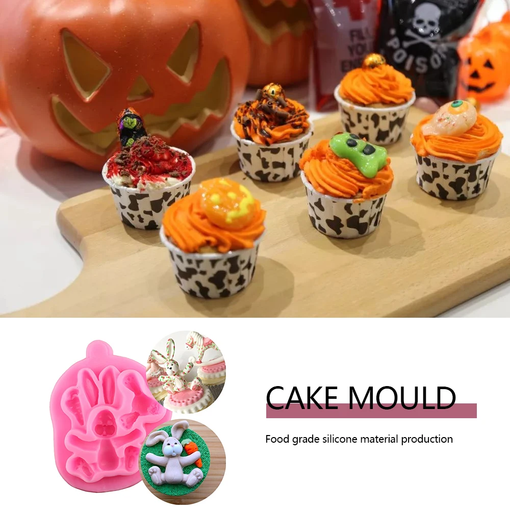 3D Rabbit Mold Easter Bunny Silicone Mould Kitchen Fondant Cake Molds Confeitaria Cupcake Decor Tools Chocolate Mold
3D Rabbit Mold Easter Bunny Silicone Mould Kitchen Fondant Cake Molds Confeitaria Cupcake Decor Tools Chocolate Mold