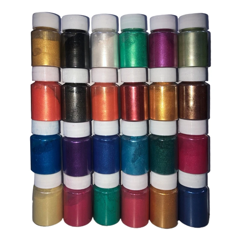 24 Colors Cosmetic Grade Pearlescent Natural Mica Mineral Powder Epoxy Resin Dye Pearl Pigment DIY Jewelry Crafts
24 Colors Cosmetic Grade Pearlescent Natural Mica Mineral Powder Epoxy Resin Dye Pearl Pigment DIY Jewelry Crafts