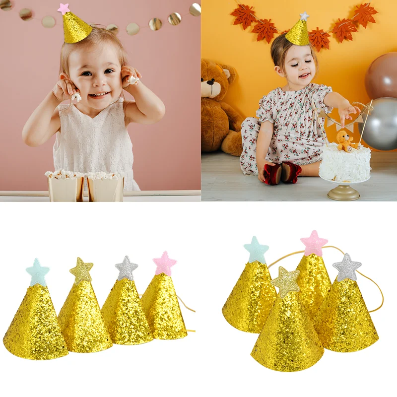 1/3/5pcs Shiny Gold Children's Birthday Hat Mini Star Crown Princess Cap Happy Birthday Headwear Kids Baby Shower Party Supplies
1/3/5pcs Shiny Gold Children's Birthday Hat Mini Star Crown Princess Cap Happy Birthday Headwear Kids Baby Shower Party Supplies