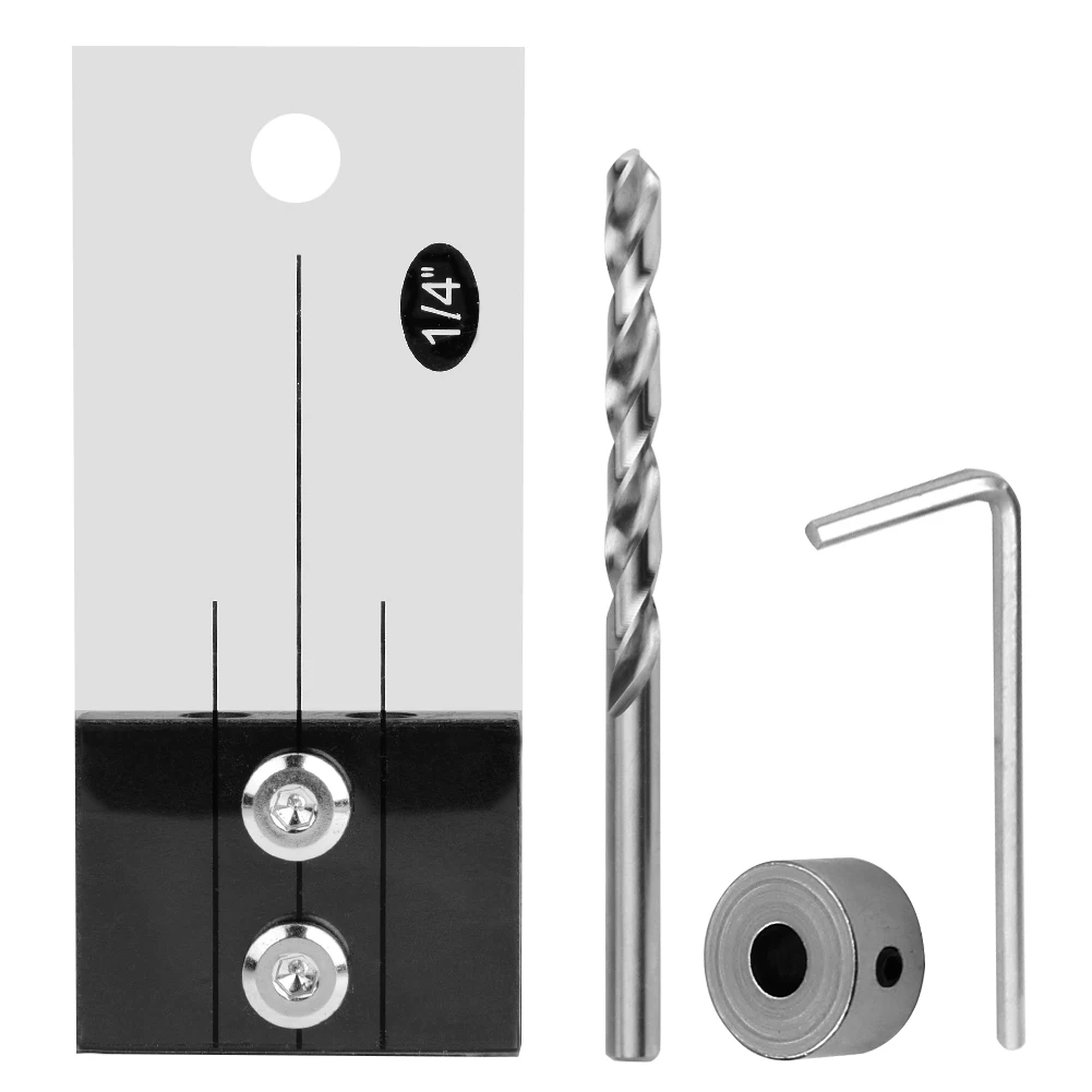 Pocket Hole Jig Step Drill Bit Set Dowel Hole Drilling Guide Locator Woodworking Tool
Pocket Hole Jig Step Drill Bit Set Dowel Hole Drilling Guide Locator Woodworking Tool