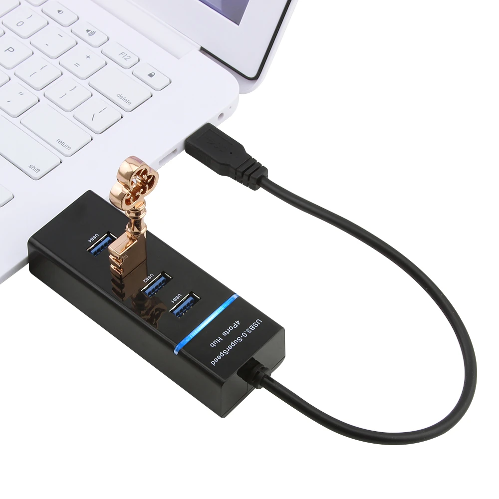 CHYI Usb 3.0 Hub 4 Ports Combo Micro Splitter Super Speed 3.0 Hub External Adapter Splitter USB Expander For PC Laptop Computer
CHYI Usb 3.0 Hub 4 Ports Combo Micro Splitter Super Speed 3.0 Hub External Adapter Splitter USB Expander For PC Laptop Computer