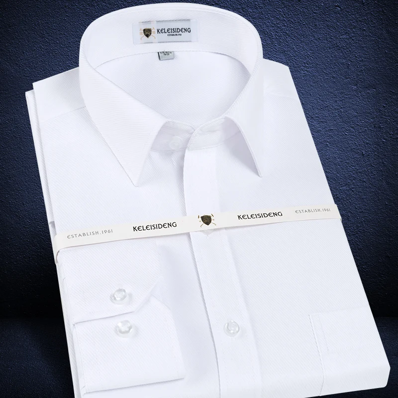 Men's Long Sleeve Standard-fit Solid Basic Dress Shirt Patch Single Pocket High-quality Formal Social White Work Office Shirts
Men's Long Sleeve Standard-fit Solid Basic Dress Shirt Patch Single Pocket High-quality Formal Social White Work Office Shirts