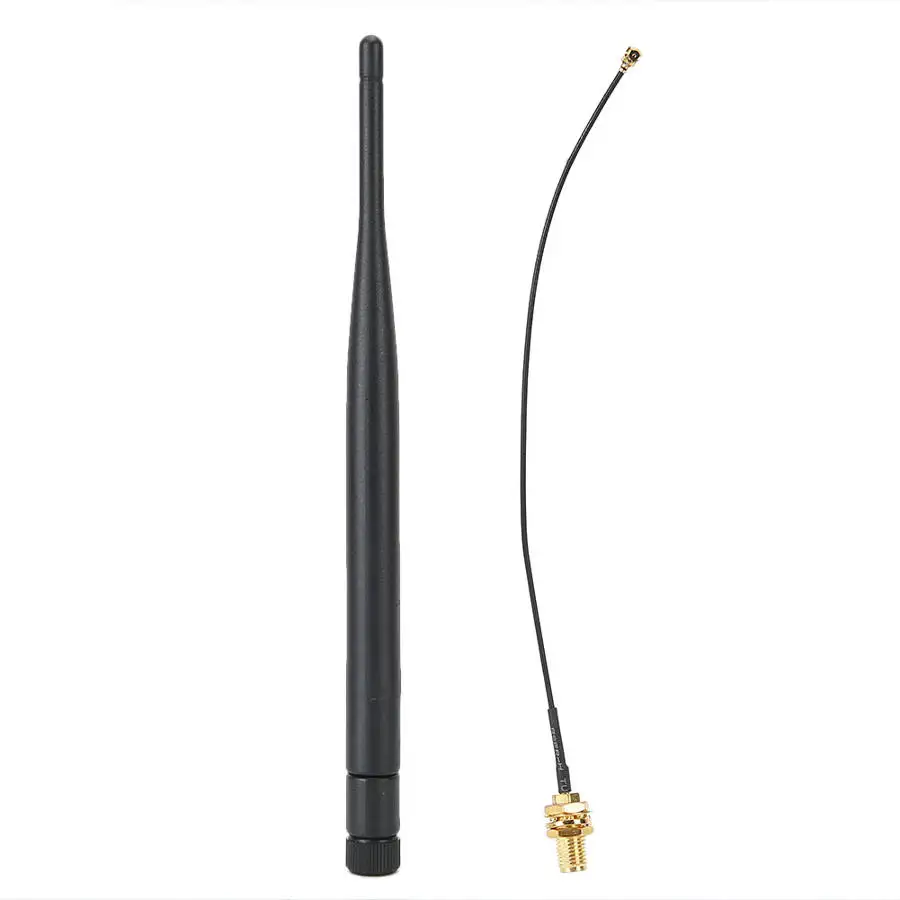 Wi Fi Антенна 2 4G/5G Двухдиапазонная 6 дБи с удлинительным кабелем IPEX1 комплект для