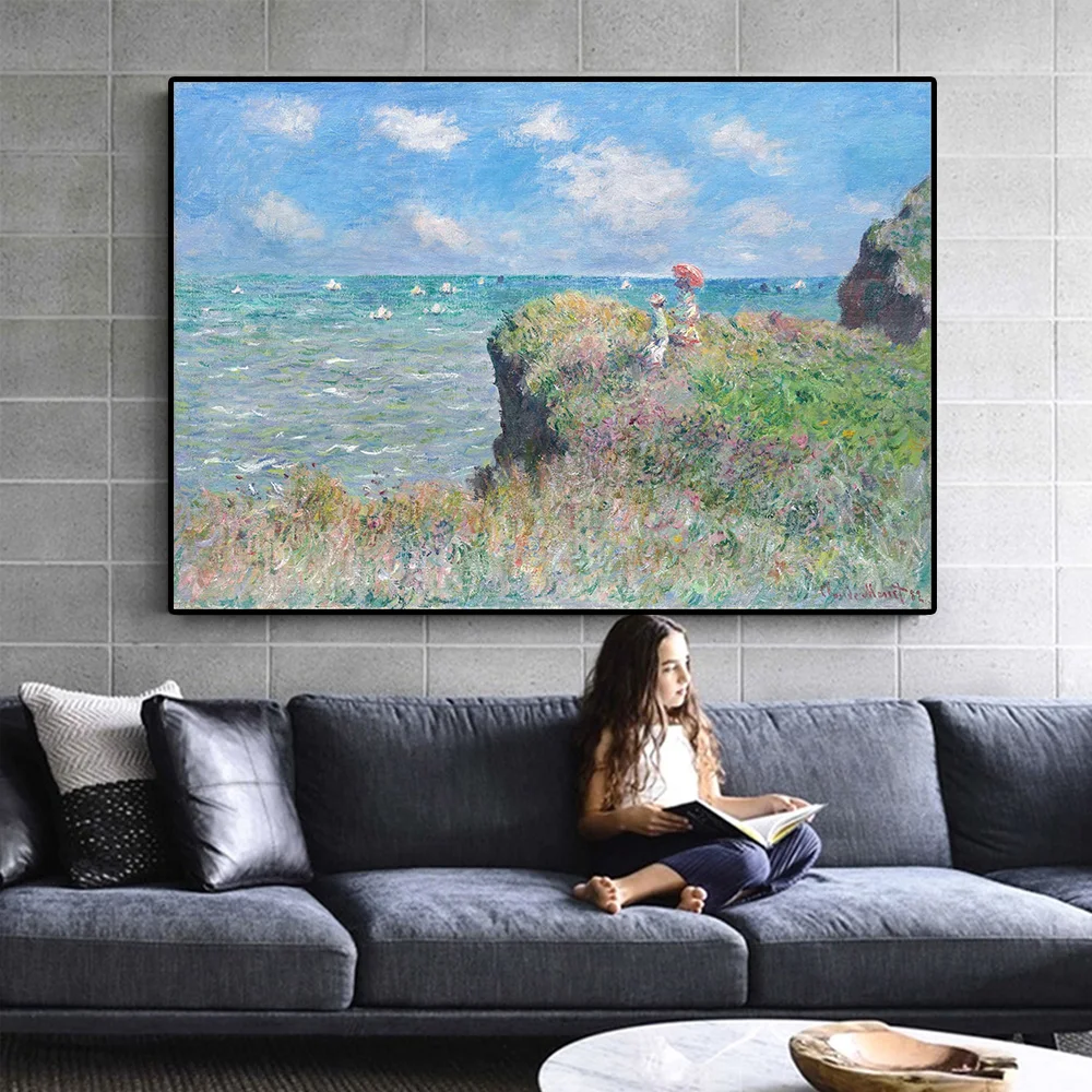Claude Monet Poster Clifftop Walk At Pourville Impressionist Canvas Paintings and Prints Wall Art Pictures for Home Decor
Claude Monet Poster Clifftop Walk At Pourville Impressionist Canvas Paintings and Prints Wall Art Pictures for Home Decor