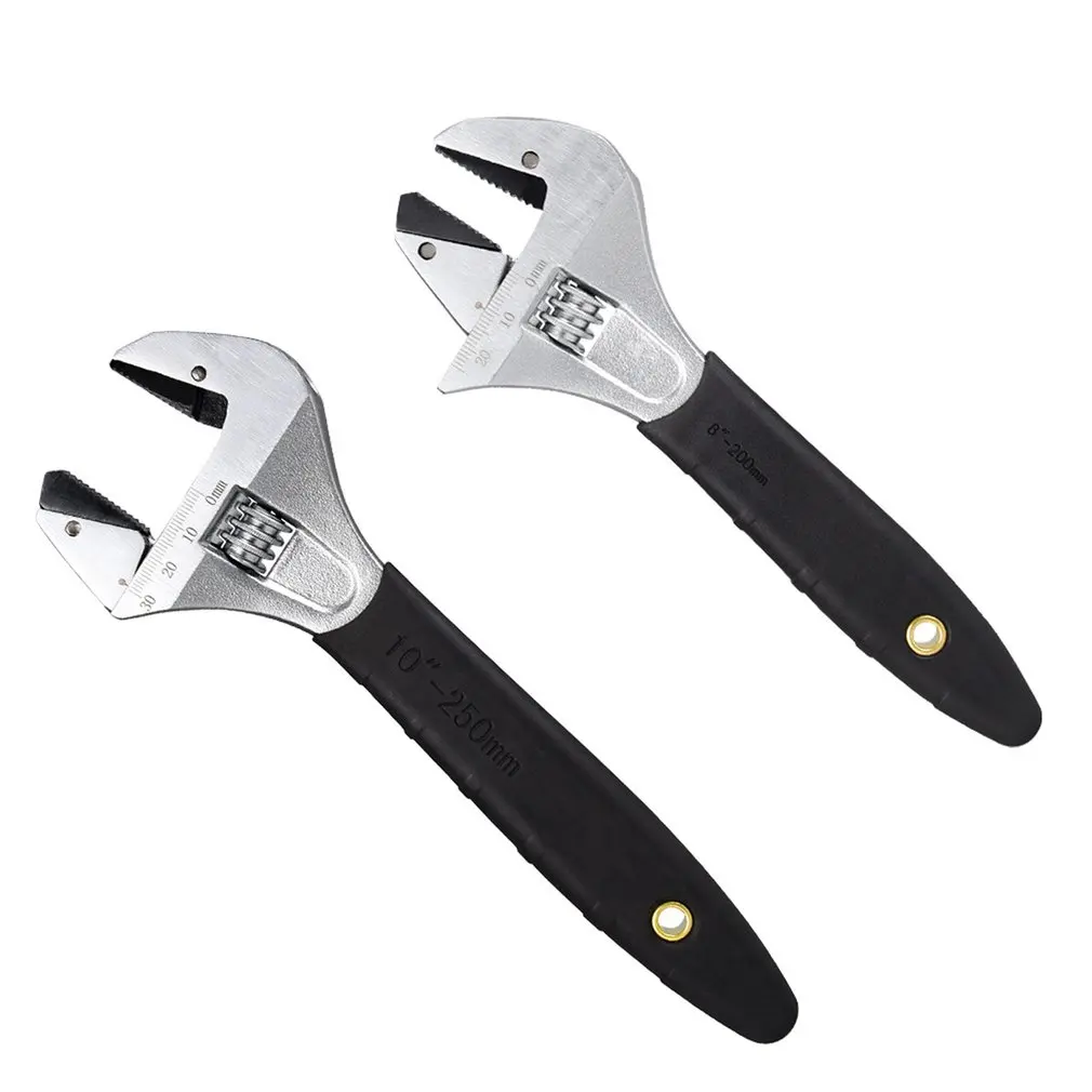 Spanner Wide Adjustable Wrench Universal Ratchet Wrench Key Nut Wrench 8 / 10 Inch Large Opening Adjustable Spanner Repair Tools
Spanner Wide Adjustable Wrench Universal Ratchet Wrench Key Nut Wrench 8 / 10 Inch Large Opening Adjustable Spanner Repair Tools