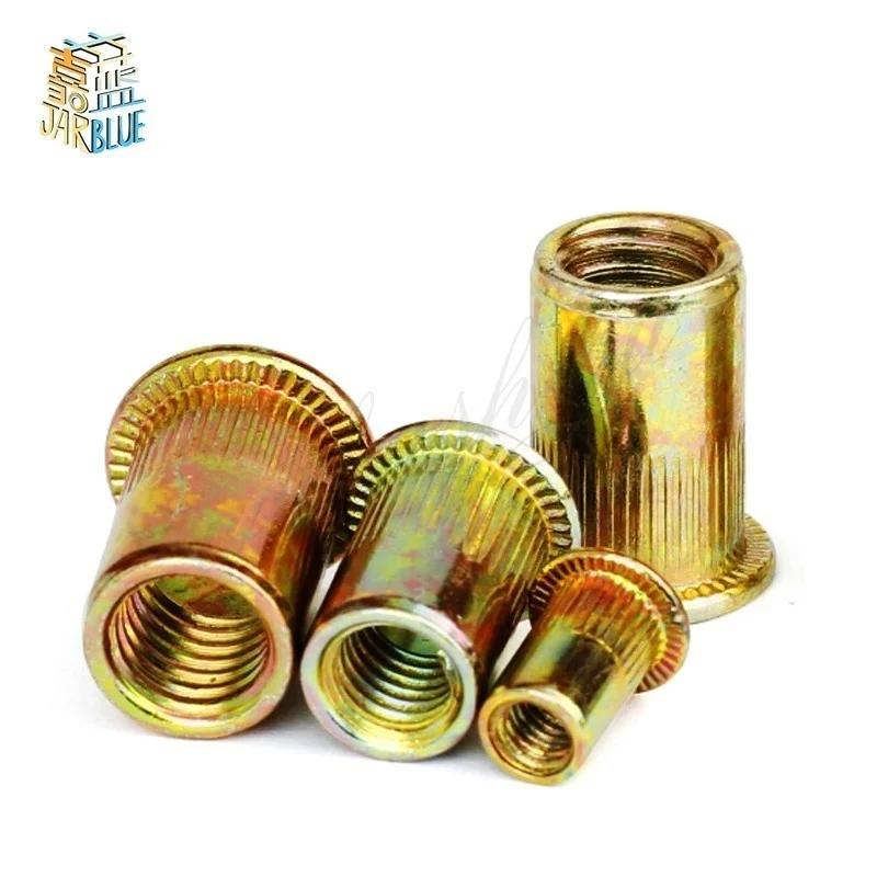 20-50Pcs M3 M4 M5 M6 M8 Zinc Plated Carbon Steel Knurled Nuts Rivnut Flat Head Threaded Rivet Insert Nutsert Cap Rivet Nut
20-50Pcs M3 M4 M5 M6 M8 Zinc Plated Carbon Steel Knurled Nuts Rivnut Flat Head Threaded Rivet Insert Nutsert Cap Rivet Nut