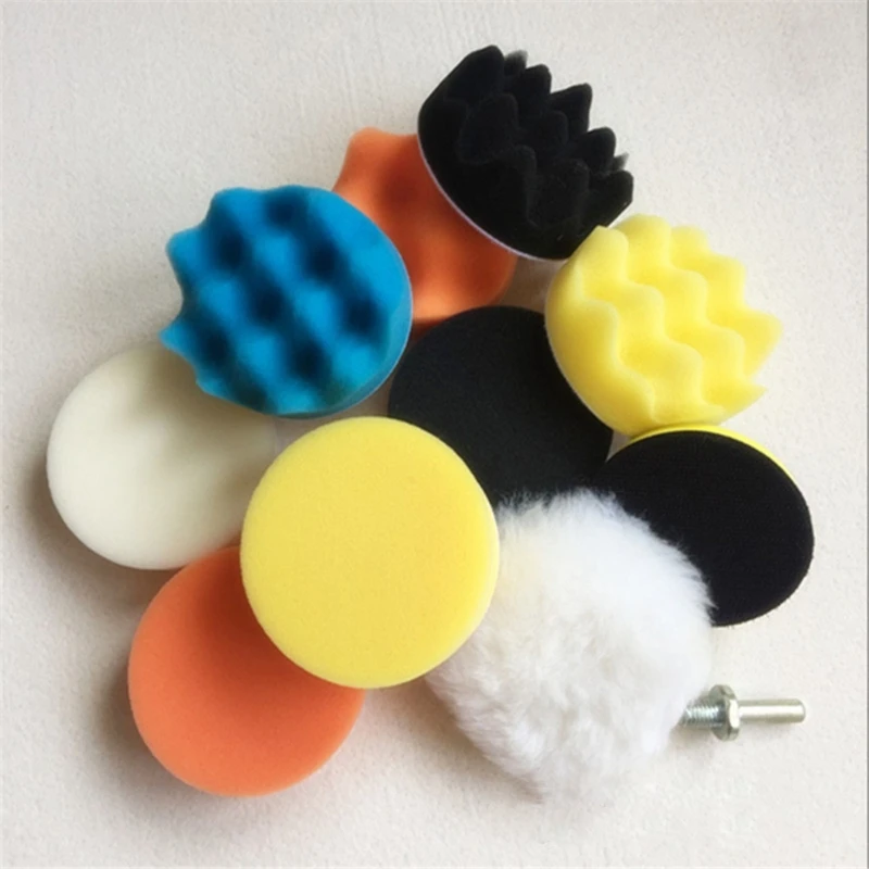 11Pcs 3inch Car Polishing Disc Self-Adhesive Buffing Waxing Sponge Wool Wheel Polishing Pad For Drill Adapter 
11Pcs 3inch Car Polishing Disc Self-Adhesive Buffing Waxing Sponge Wool Wheel Polishing Pad For Drill Adapter