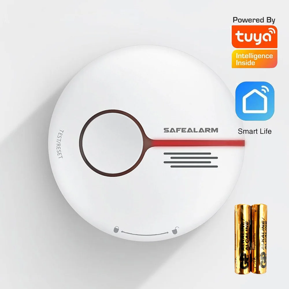 Standalone Smart Life APP Fire Alarm Tuya WIFI Smoke Detector Home Security Use Wireless Cigarette Smoke Alarm Sensor
Standalone Smart Life APP Fire Alarm Tuya WIFI Smoke Detector Home Security Use Wireless Cigarette Smoke Alarm Sensor