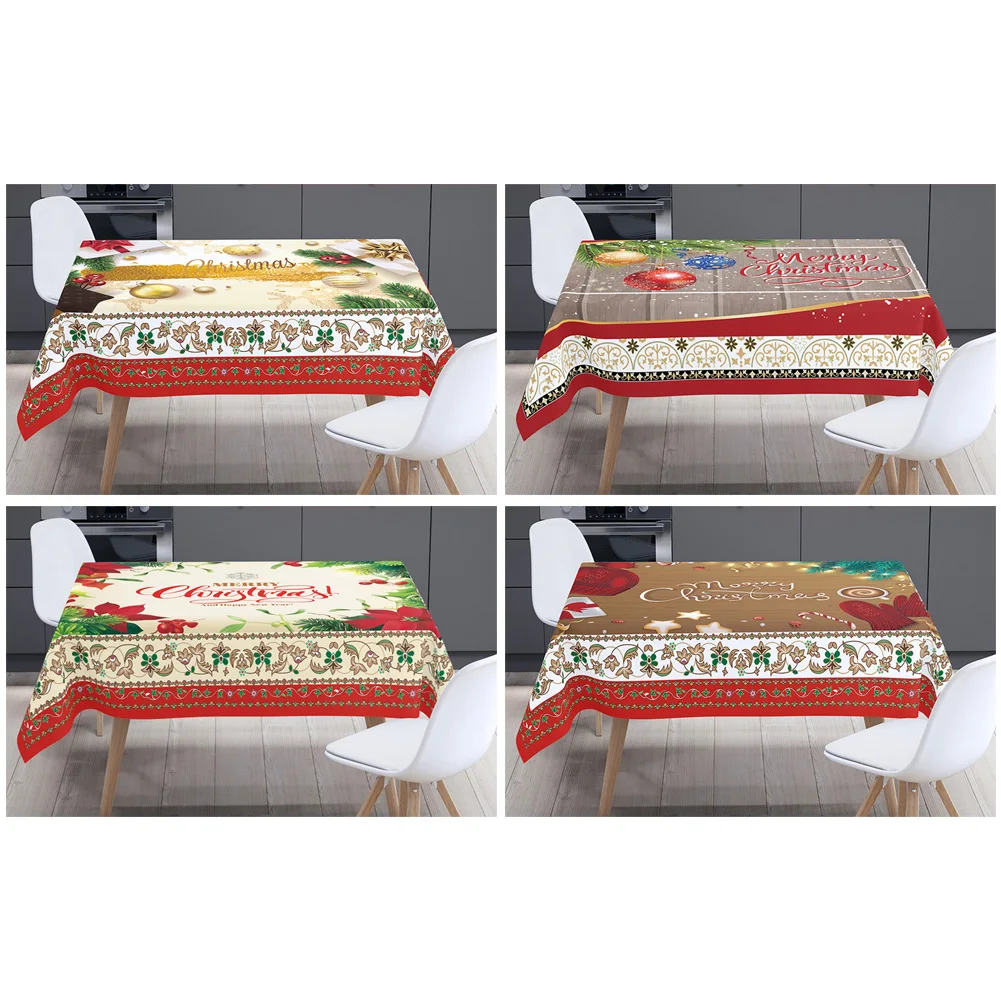 5 Size Christmas Decoration Rectangular Tablecloth Waterproof Anti Oil Stain Fabric Table Cover Xmas Party Decoration Home Decor
5 Size Christmas Decoration Rectangular Tablecloth Waterproof Anti Oil Stain Fabric Table Cover Xmas Party Decoration Home Decor