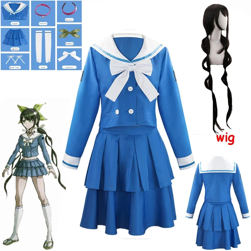 Аниме Danganronpa V3 убивающая гармония тенко чабашира Косплей Костюм женский синий школьная форма комплект платье матросский костюм 
Аниме Danganronpa V3 убивающая гармония тенко чабашира Косплей Костюм женский синий школьная форма комплект платье матросский костюм