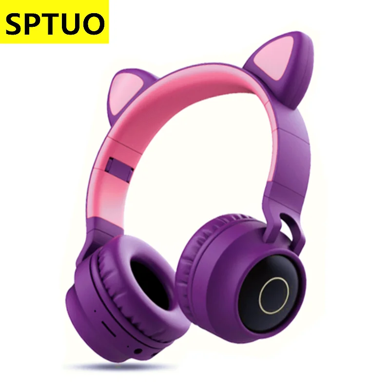 Cute Bluetooth headphone with cat ear Led light earphone wireless headset MP4 MP3 player Gaming headphone for girl
Cute Bluetooth headphone with cat ear Led light earphone wireless headset MP4 MP3 player Gaming headphone for girl