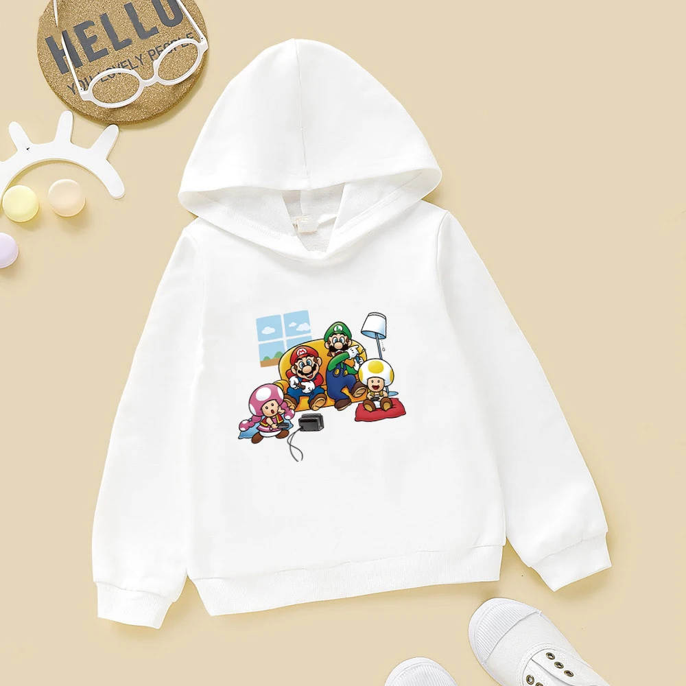 Kids Hoodie Fashion Mario Bros Casual Super Boys Girls Cartoons Sweatshirts Tops Child Pullover Sportswear Gift for Children
Kids Hoodie Fashion Mario Bros Casual Super Boys Girls Cartoons Sweatshirts Tops Child Pullover Sportswear Gift for Children
