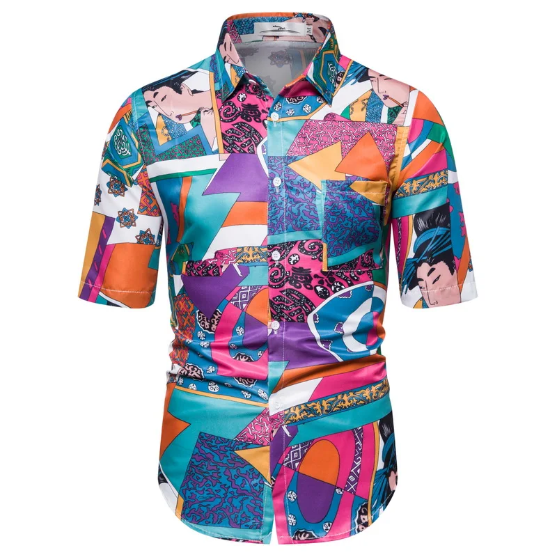 Fancy shirt zipper satin men's shirt large sleeves print loose sleeves vintage short sleeve sneakers
Fancy shirt zipper satin men's shirt large sleeves print loose sleeves vintage short sleeve sneakers