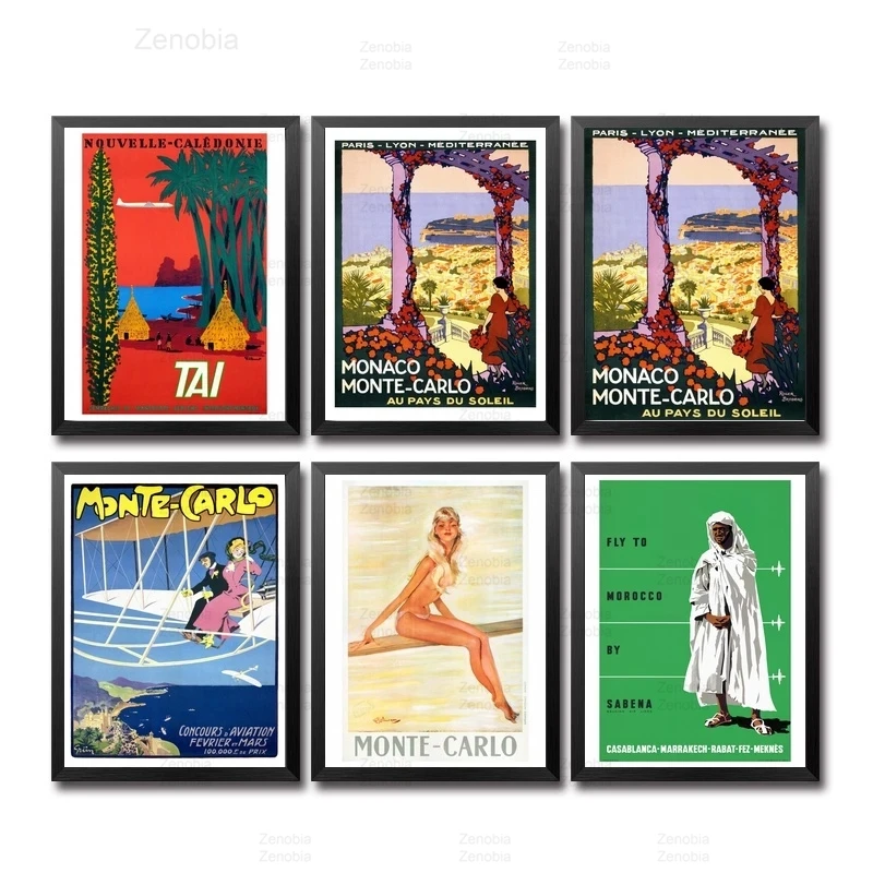 Morocco Vintage Travel Posters Caledonia Monaco Monte Moscow Wall Art Modular Prints Canvas Painting Cuadros for Home Decoration 
Morocco Vintage Travel Posters Caledonia Monaco Monte Moscow Wall Art Modular Prints Canvas Painting Cuadros for Home Decoration