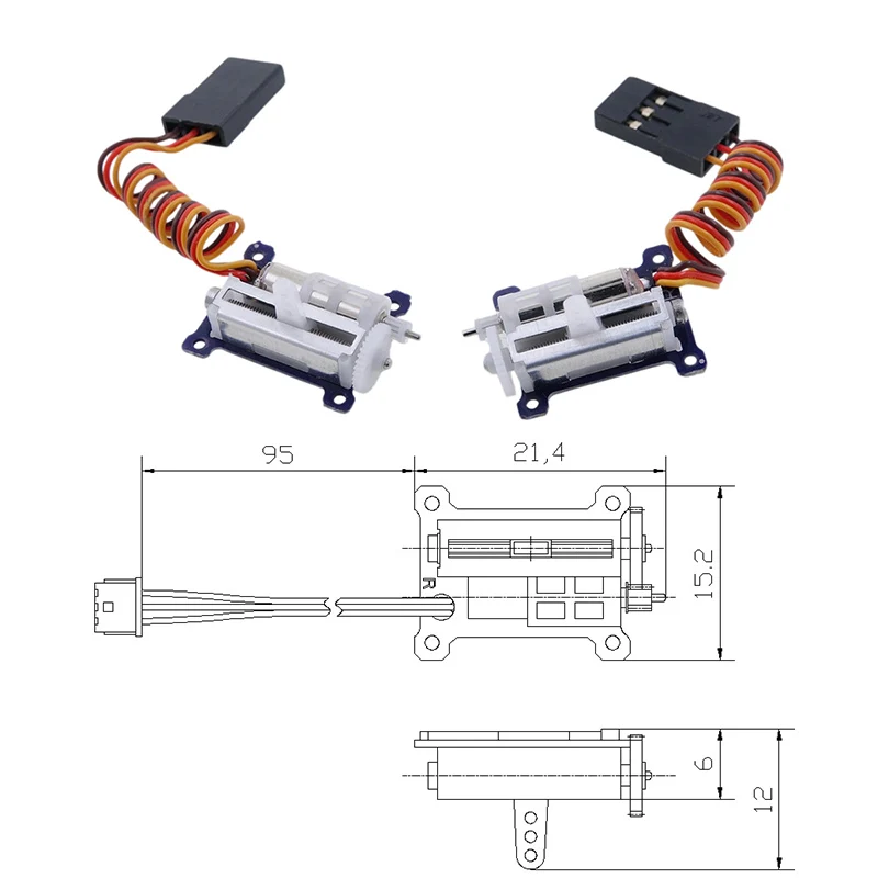 1.5g Digital Ultra Micro Plastic Gear Coreless Linear Servo for RC Airplane Toy 1pc
1.5g Digital Ultra Micro Plastic Gear Coreless Linear Servo for RC Airplane Toy 1pc