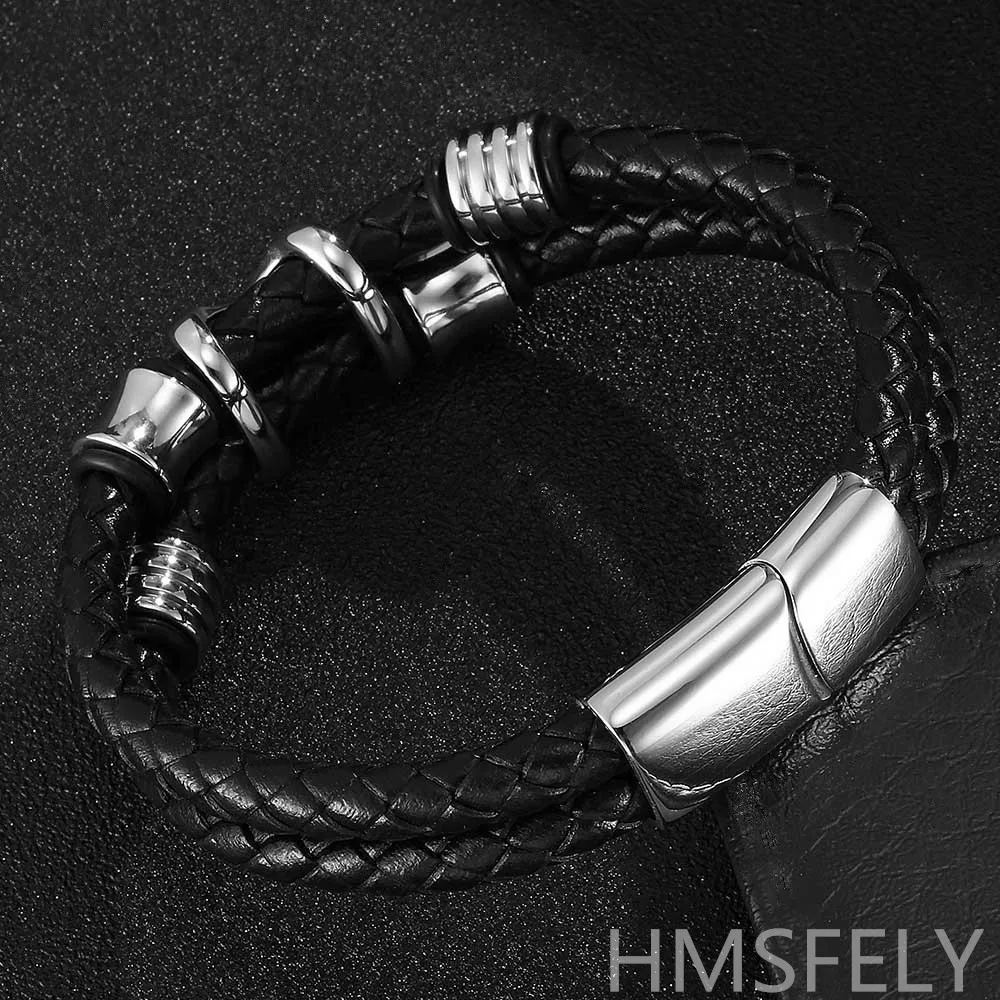HMSFELY браслет из натуральной кожи/Мужчины/Женщины/очаровательные браслеты