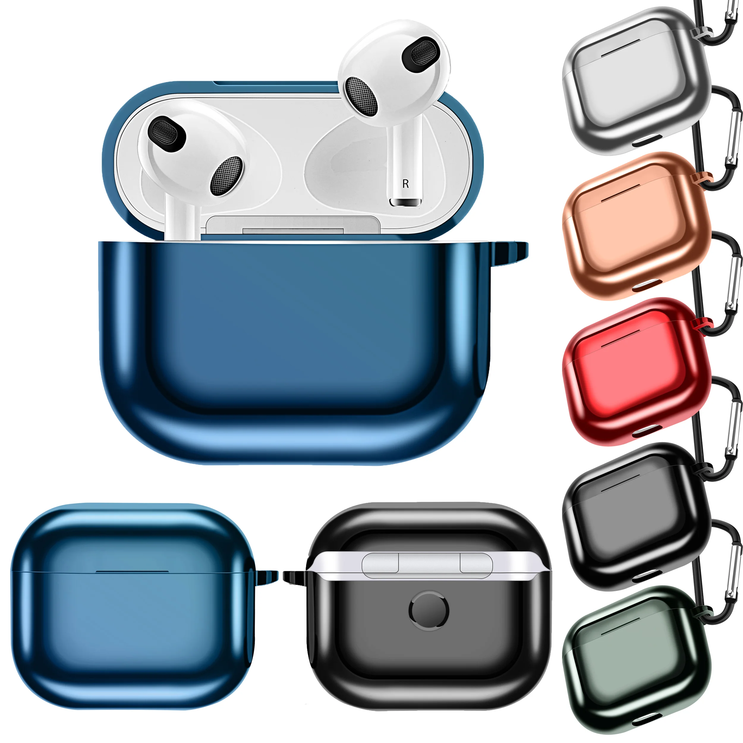 Earphone Case For Cases Bluetooth Earphone Electroplated Soft Protective Cover For 2021 New Apple AirPod 3 Air Pods
Earphone Case For Cases Bluetooth Earphone Electroplated Soft Protective Cover For 2021 New Apple AirPod 3 Air Pods