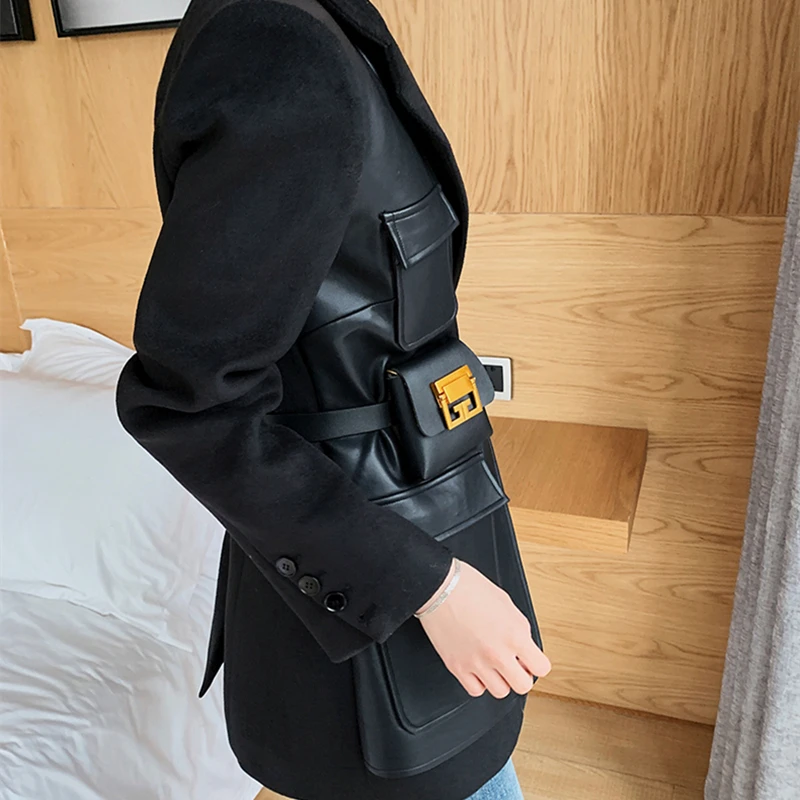 Thicken 2021 Winter PU Autumn Women Outerwear Light woolen coat Blazer Jacket & Pant 2021 Office Wear Women Suits Female Korean
Thicken 2021 Winter PU Autumn Women Outerwear Light woolen coat Blazer Jacket & Pant 2021 Office Wear Women Suits Female Korean