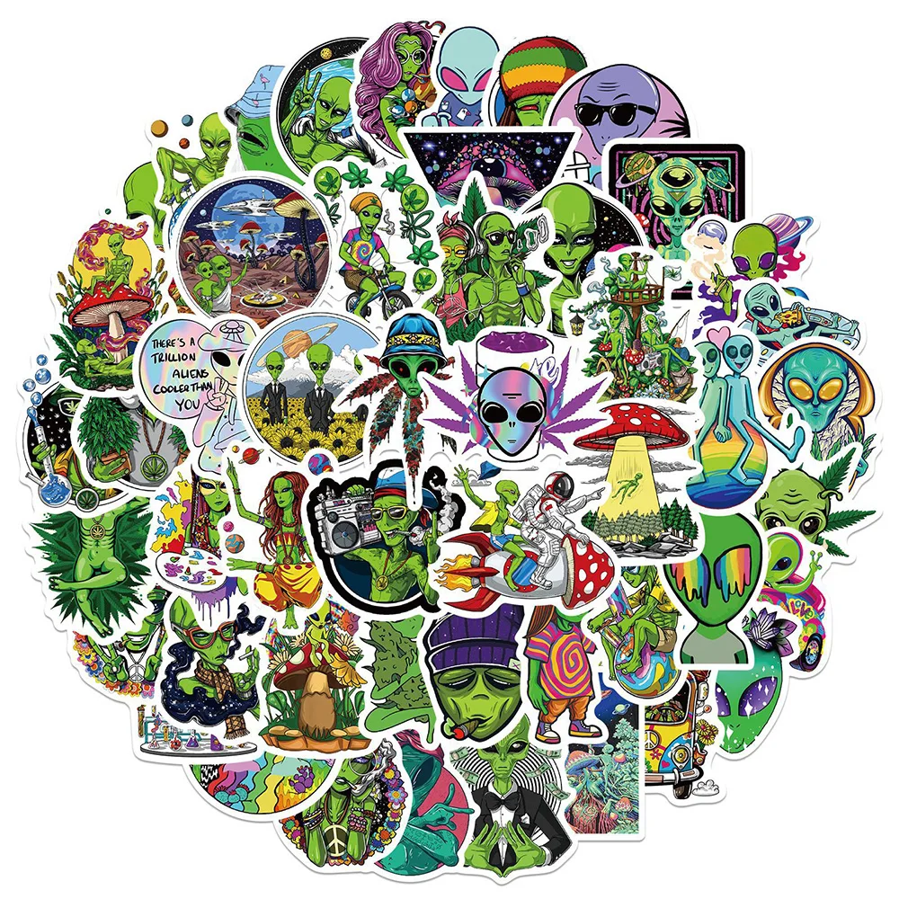 10/30/50PCS Psychedelic Alien Weed Cool Stickers Bike Travel Luggage Skateboard Guitar Phone Laptop Graffiti Sticker Kid Toy
10/30/50PCS Psychedelic Alien Weed Cool Stickers Bike Travel Luggage Skateboard Guitar Phone Laptop Graffiti Sticker Kid Toy