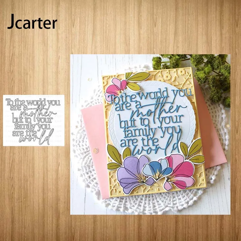 Mother To Family World Letters Words Metal Cutting Dies Craft for Scrapbooking Knife Mould Blade Punch Stencils Dies Cut Model
Mother To Family World Letters Words Metal Cutting Dies Craft for Scrapbooking Knife Mould Blade Punch Stencils Dies Cut Model