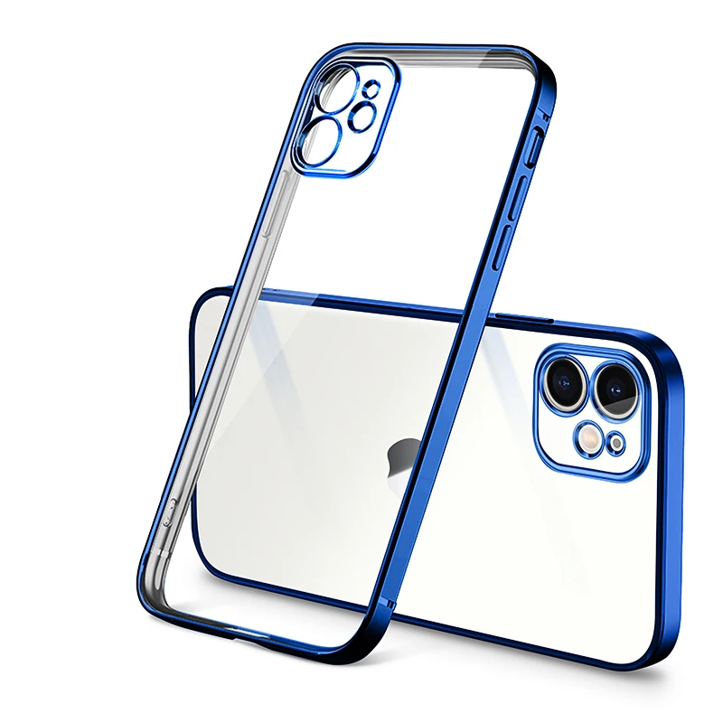 Luxury Plating Frame Clear Square Phone Case For iPhone 13 12 Mini 11 Pro XS Max XR X 8 7 6s 6 Plus SE 2020 Silicone Cover Case
Luxury Plating Frame Clear Square Phone Case For iPhone 13 12 Mini 11 Pro XS Max XR X 8 7 6s 6 Plus SE 2020 Silicone Cover Case
