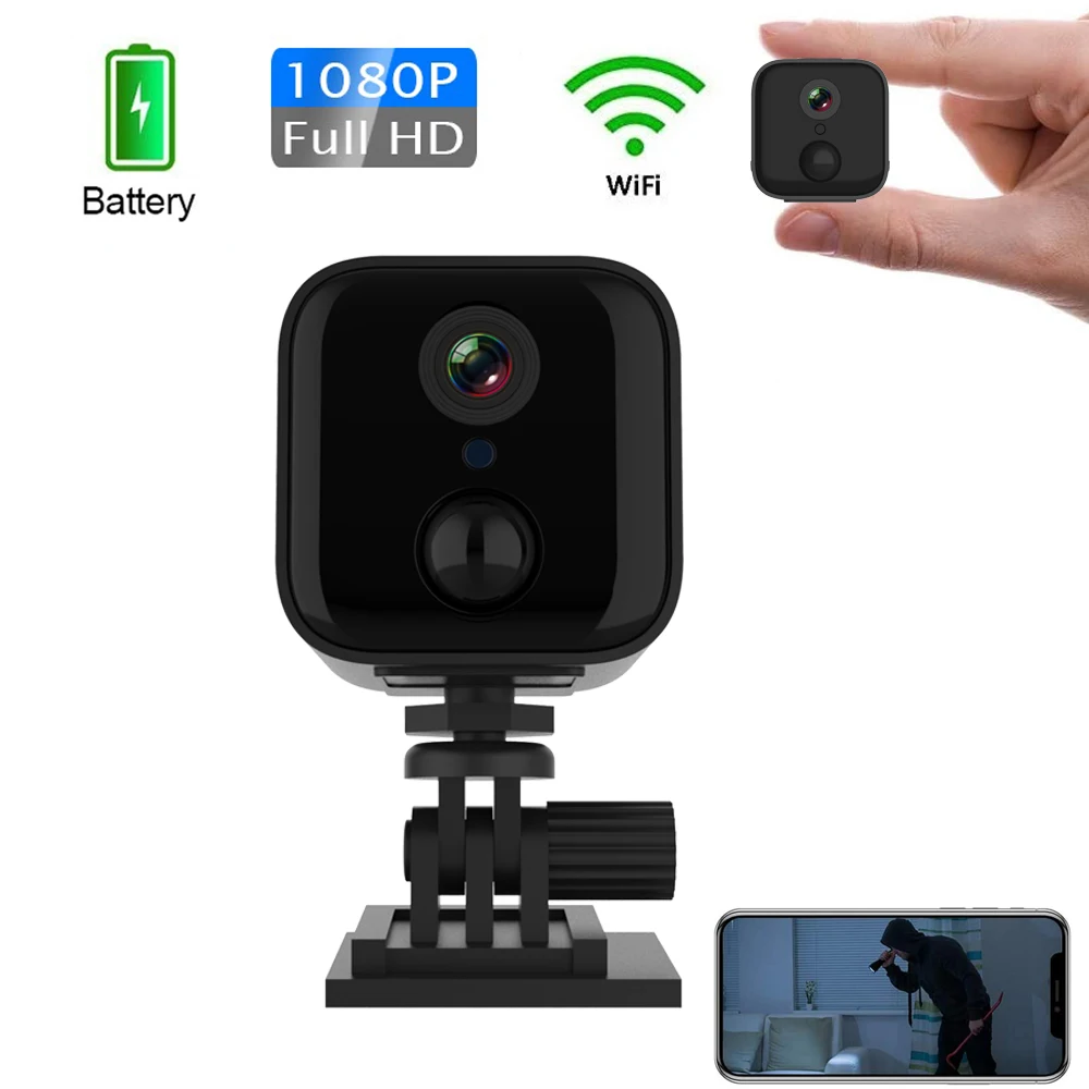HD 1080P Portable WiFi IP Mini Camera Home Security Camera Long time standby with PIR Night Vision Motion Baby Monitor Wireless 
HD 1080P Portable WiFi IP Mini Camera Home Security Camera Long time standby with PIR Night Vision Motion Baby Monitor Wireless