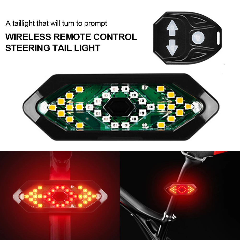 Bicycle Tail Light Turn Signal Rechargeable Smart Wireless Remote Control Warning Light LED Horn Light Waterproof Safety Light
Bicycle Tail Light Turn Signal Rechargeable Smart Wireless Remote Control Warning Light LED Horn Light Waterproof Safety Light