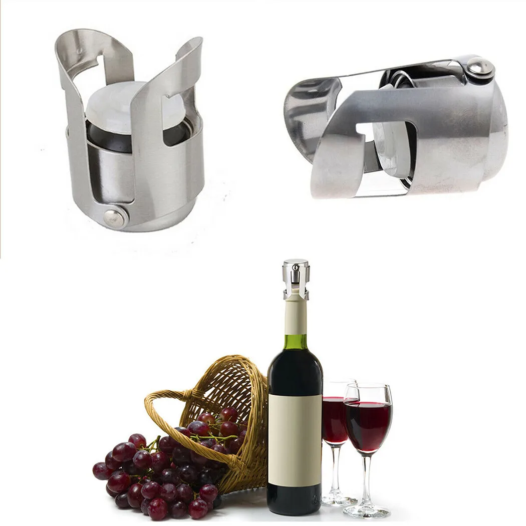 1PC Red Wine Bottle Cap Stopper Vacuum Sealer Wine Stopper Fresh Wine Keeper Champagne Stainless Steel Stopper Kitchen Bar Tools
1PC Red Wine Bottle Cap Stopper Vacuum Sealer Wine Stopper Fresh Wine Keeper Champagne Stainless Steel Stopper Kitchen Bar Tools