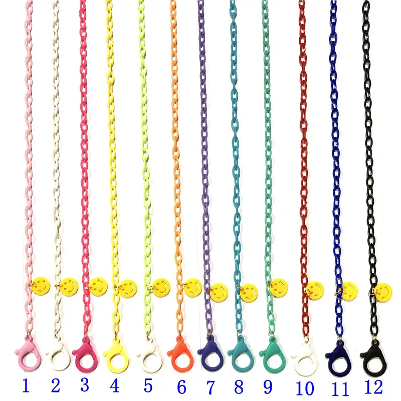 58cm Candy Color Acrylic Adjustable Length Mask Neck Chain Accessories Necklace Strap Holder Jewelry Anti-lost Chain Lanyard
58cm Candy Color Acrylic Adjustable Length Mask Neck Chain Accessories Necklace Strap Holder Jewelry Anti-lost Chain Lanyard