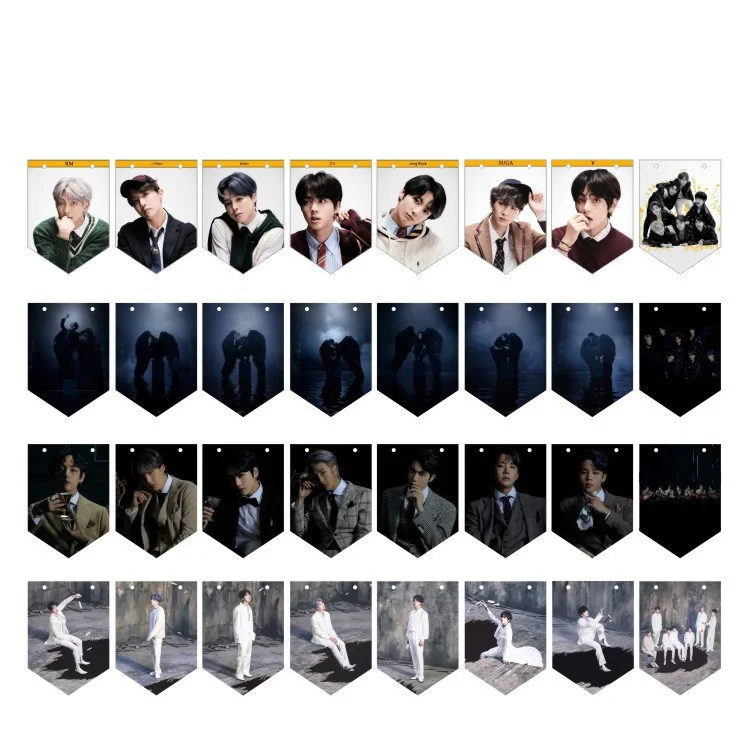 New Kpop Bangtan Boys Map Soul 7 Poster Hanging Flag Decoration Photocard Hanging Painting Surrounding With 2M Rope 10*14cm
New Kpop Bangtan Boys Map Soul 7 Poster Hanging Flag Decoration Photocard Hanging Painting Surrounding With 2M Rope 10*14cm