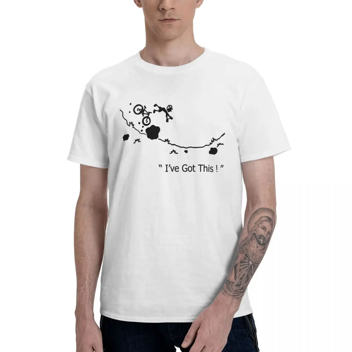 Cycling Crash Mountain Bike T-Shirt Pure Cotton Crewneck Men T Shirts Short Sleeve Plus Size Classic Tees Tops
Cycling Crash Mountain Bike T-Shirt Pure Cotton Crewneck Men T Shirts Short Sleeve Plus Size Classic Tees Tops