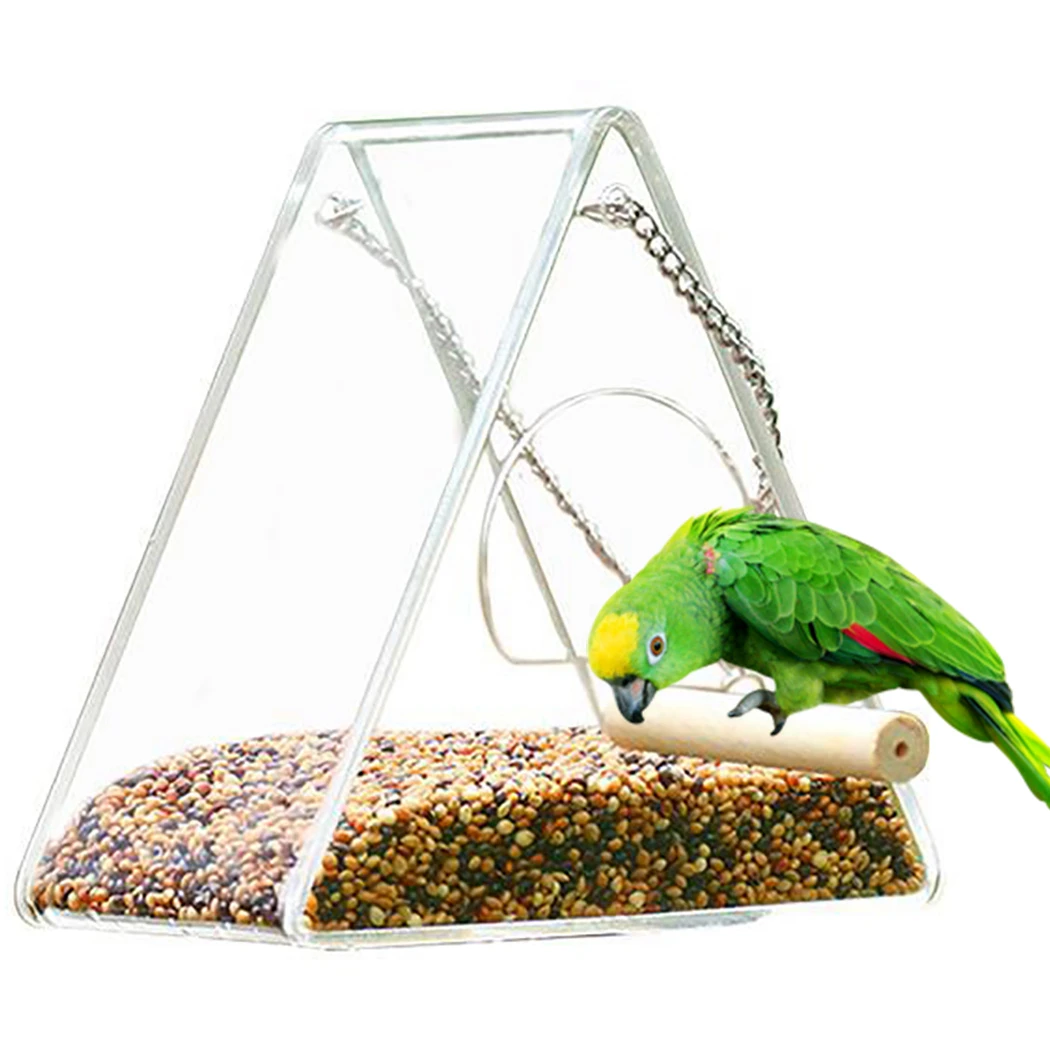 Bird Feeder Plastic Hanging Bird Food Container Transparent Parrot Feeder Waterproof Bird Feeder Pet Supplies Pet Accessories
Bird Feeder Plastic Hanging Bird Food Container Transparent Parrot Feeder Waterproof Bird Feeder Pet Supplies Pet Accessories