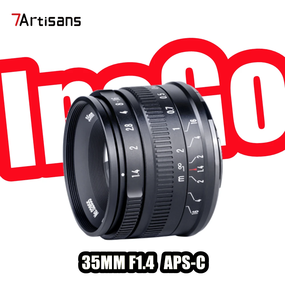 7artisans 35mm F1.4 Manual Focus APS-C Lens for Canon M /Sony E /Fuji X /M43 /Nikon Z Mount Mirrorless Cameras
7artisans 35mm F1.4 Manual Focus APS-C Lens for Canon M /Sony E /Fuji X /M43 /Nikon Z Mount Mirrorless Cameras