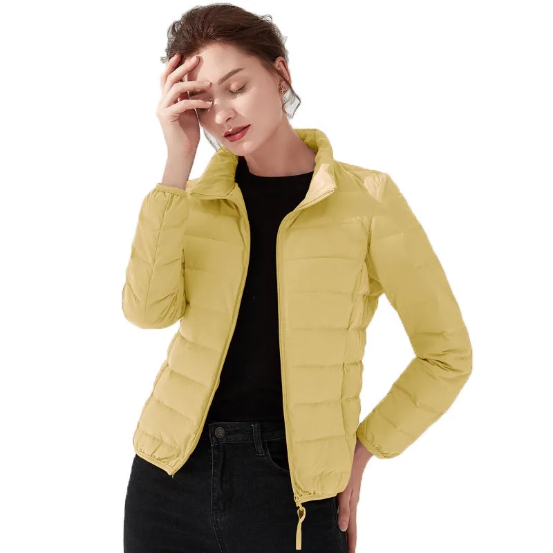 Fashionable Women Winter Light Down Jacket New Autumn Lady Elegant Jacket Large Size Slim Warm Female White Duck Down Coat G274
Fashionable Women Winter Light Down Jacket New Autumn Lady Elegant Jacket Large Size Slim Warm Female White Duck Down Coat G274