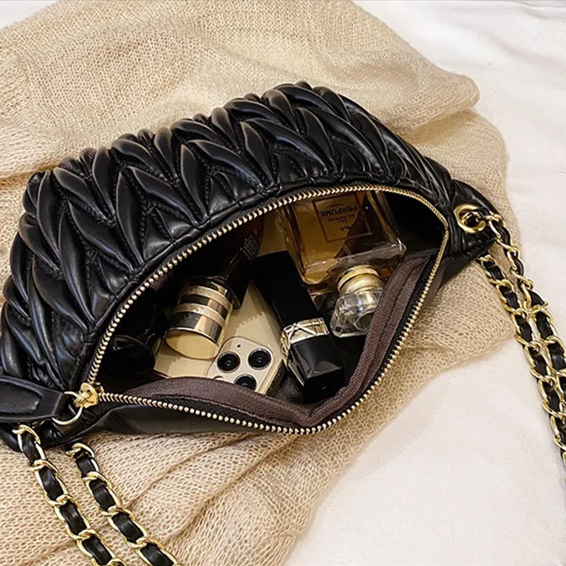 Fashion Female Pack 2021 Winter New Women's Belt Bag Trend Chest Bags Waist Pack Outdoor PU Leather Chain Shoulder Messenger Bag
Fashion Female Pack 2021 Winter New Women's Belt Bag Trend Chest Bags Waist Pack Outdoor PU Leather Chain Shoulder Messenger Bag