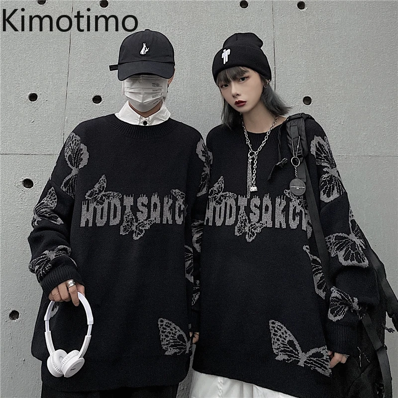 Kimotimo Harajuku Sweater Women Black Pullovers Loose Casual Black Gothic Oversized Tops Female Streetwear Knit Sweaters
Kimotimo Harajuku Sweater Women Black Pullovers Loose Casual Black Gothic Oversized Tops Female Streetwear Knit Sweaters