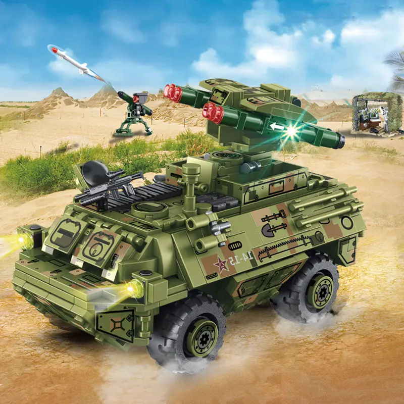 SEMBO Military Army War Tank Vehicle 3D Model Building Blocks Kit WW2 Missile Car Weapon SWAT Soldier Figures Diamond Bricks Toy
SEMBO Military Army War Tank Vehicle 3D Model Building Blocks Kit WW2 Missile Car Weapon SWAT Soldier Figures Diamond Bricks Toy