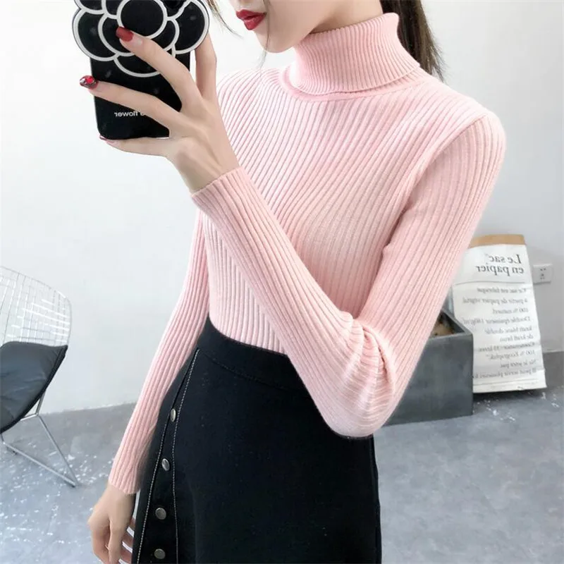 2021 Women Slim Sweaters casual solid turtleneck female pullover full sleeve warm soft spring autumn winter knitted cotton
2021 Women Slim Sweaters casual solid turtleneck female pullover full sleeve warm soft spring autumn winter knitted cotton