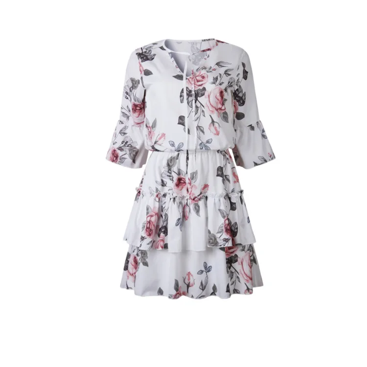 Vintage Women's Wrap Summer V-Neck Boho Floral Print Dress Elegant Ladies Holiday Beach Mini Sundress Plus Size
Vintage Women's Wrap Summer V-Neck Boho Floral Print Dress Elegant Ladies Holiday Beach Mini Sundress Plus Size