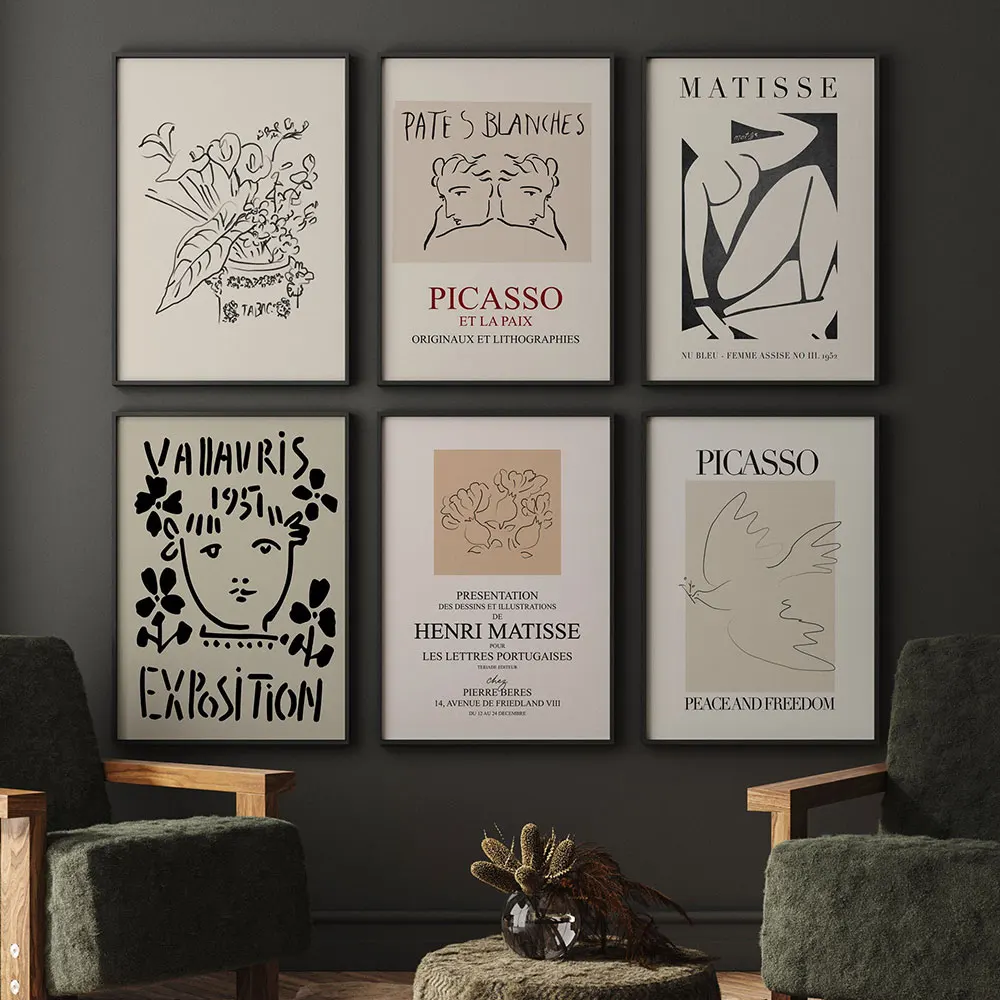 Henri Matisse Poster Mid-Century Canvas Painting Abstract Minimalist Picasso Art Print Modern Wall Picture For Living Room Decor
Henri Matisse Poster Mid-Century Canvas Painting Abstract Minimalist Picasso Art Print Modern Wall Picture For Living Room Decor
