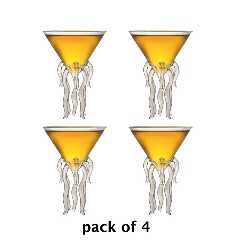 Набор бокалов для коктейлей CocktailGeek Octopus 4 штуки
Набор бокалов для коктейлей CocktailGeek Octopus 4 штуки