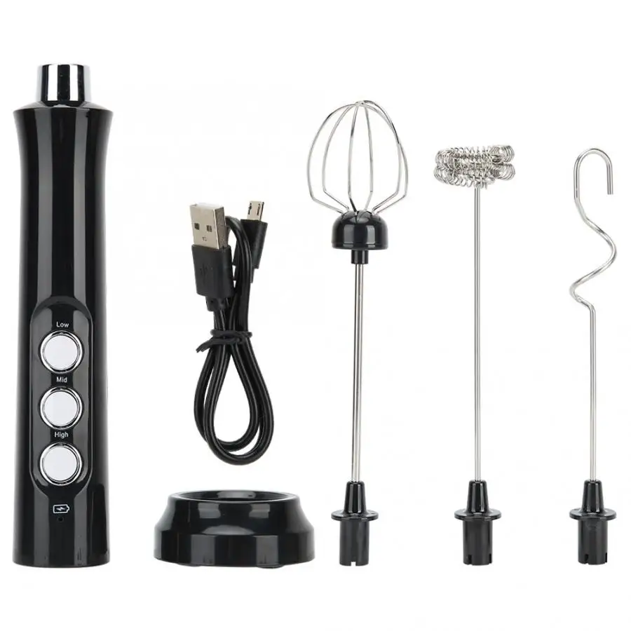 USB Electric Milk Frother 3 Speeds Cappuccino Coffee Foamer 3 Whisk Handheld Egg Beater Hot Chocolate Latte Drink Mixer Blender
USB Electric Milk Frother 3 Speeds Cappuccino Coffee Foamer 3 Whisk Handheld Egg Beater Hot Chocolate Latte Drink Mixer Blender
