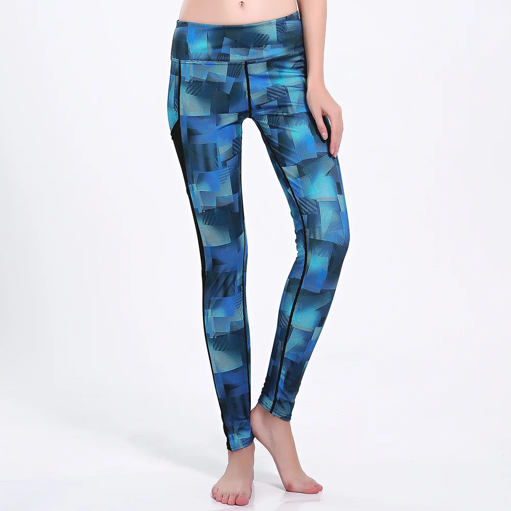 Blue gradient square women's slim sports mesh splicing pants women's pjyoga-66064
Blue gradient square women's slim sports mesh splicing pants women's pjyoga-66064
