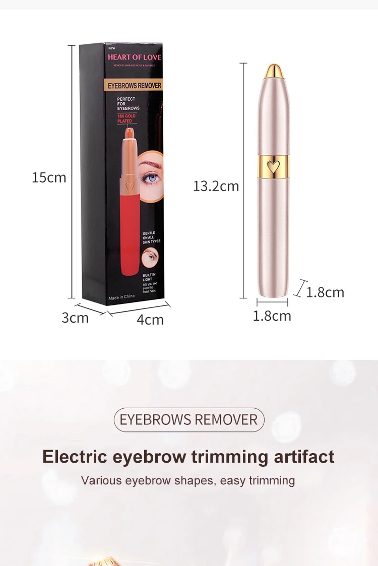 Mini Eyebrow Trimmer Lipstick eyebrow pen Brows Shaver Hair Remover Dropshipping
Mini Eyebrow Trimmer Lipstick eyebrow pen Brows Shaver Hair Remover Dropshipping