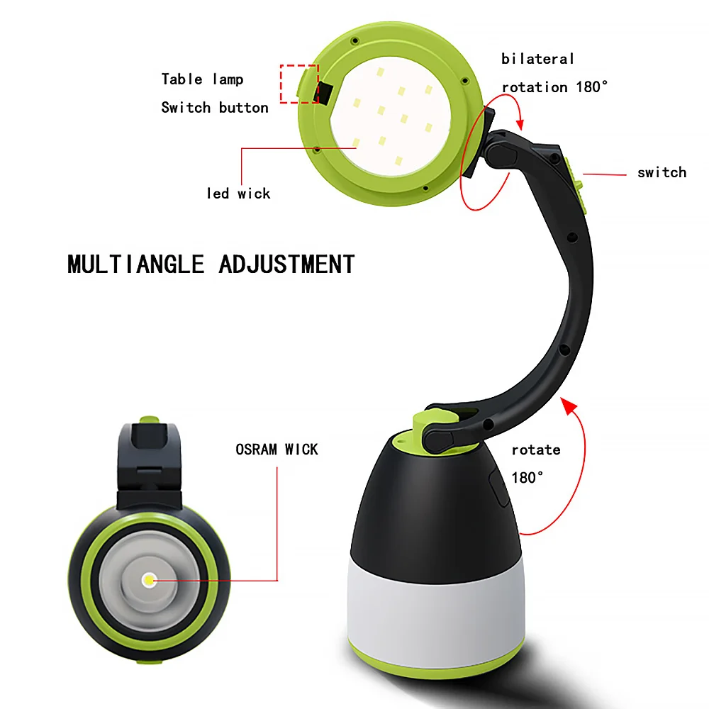 3 In 1 Camping Lamp LED Light USB Rechargeable Flashlight Dimmable Spotlight Work Light Waterproof Searchlight Emergency Torch
3 In 1 Camping Lamp LED Light USB Rechargeable Flashlight Dimmable Spotlight Work Light Waterproof Searchlight Emergency Torch