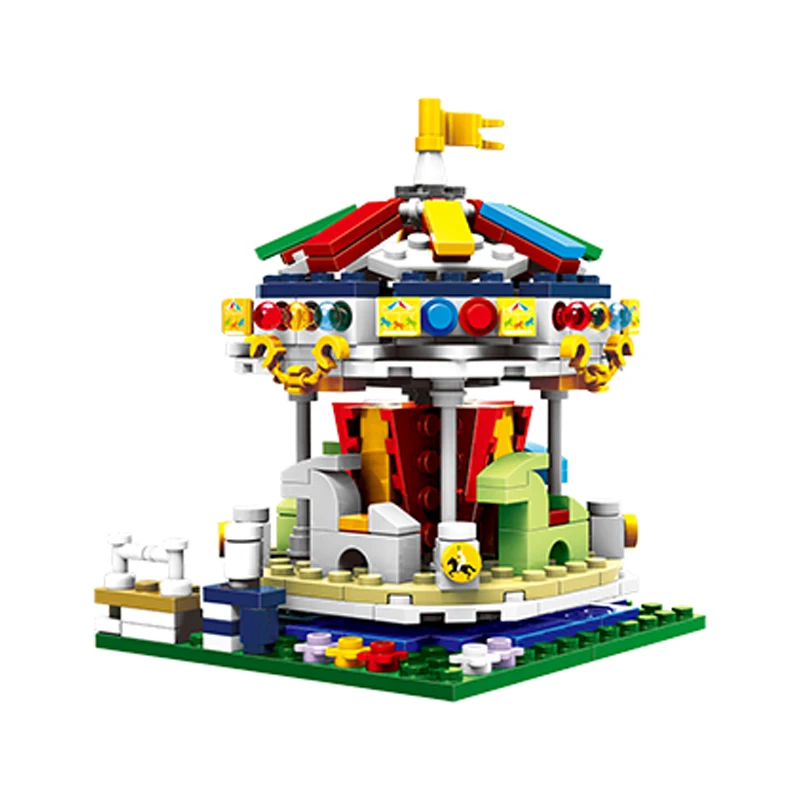 Creative Building Block Model Playground Series Carousel Equipment Set Educational Toy For Children Birthday Gifts 
Creative Building Block Model Playground Series Carousel Equipment Set Educational Toy For Children Birthday Gifts