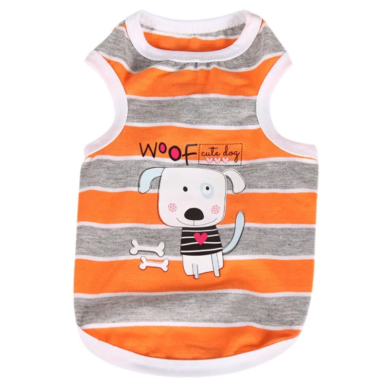 Summer Pet Dog Vest Clothes Puppy Cat Clothing for Chihuahua Yorkshire Striped Cartoon Shirts Dog Shirt Suit A
Summer Pet Dog Vest Clothes Puppy Cat Clothing for Chihuahua Yorkshire Striped Cartoon Shirts Dog Shirt Suit A