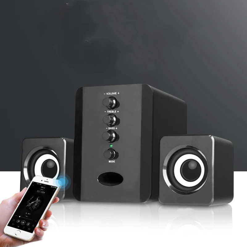 Полнодиапазонный 3D стерео Bluetooth динамик s сабвуфер Портативный маленький ПК